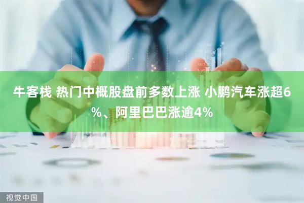 牛客栈 热门中概股盘前多数上涨 小鹏汽车涨超6%、阿里巴巴涨逾4%