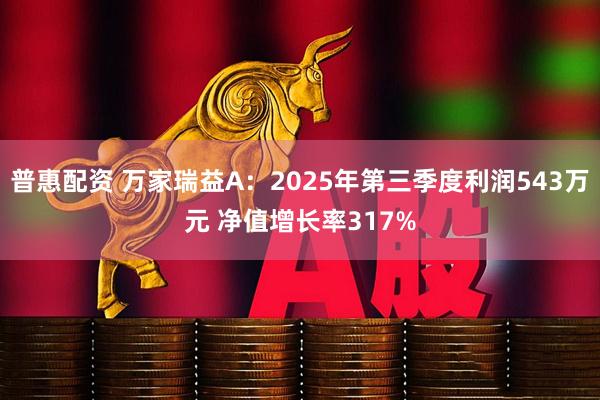 普惠配资 万家瑞益A：2025年第三季度利润543万元 净值增长率317%